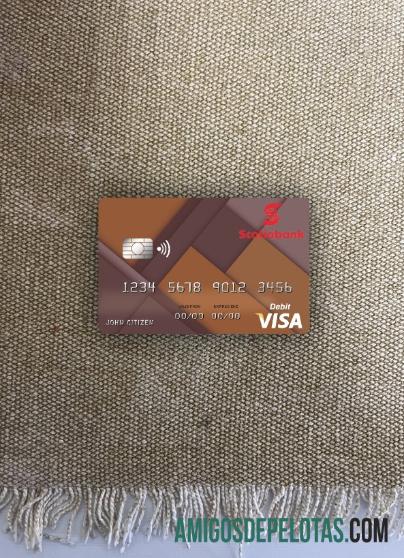 Cartão de débito Jamaica Scotiabank Visa Photolook Front baixar para verificação